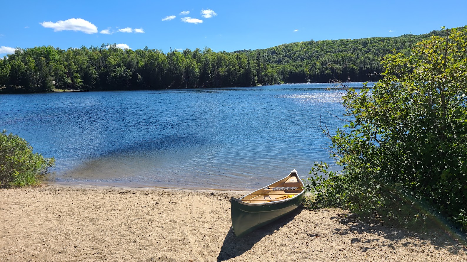 canoe on a beach